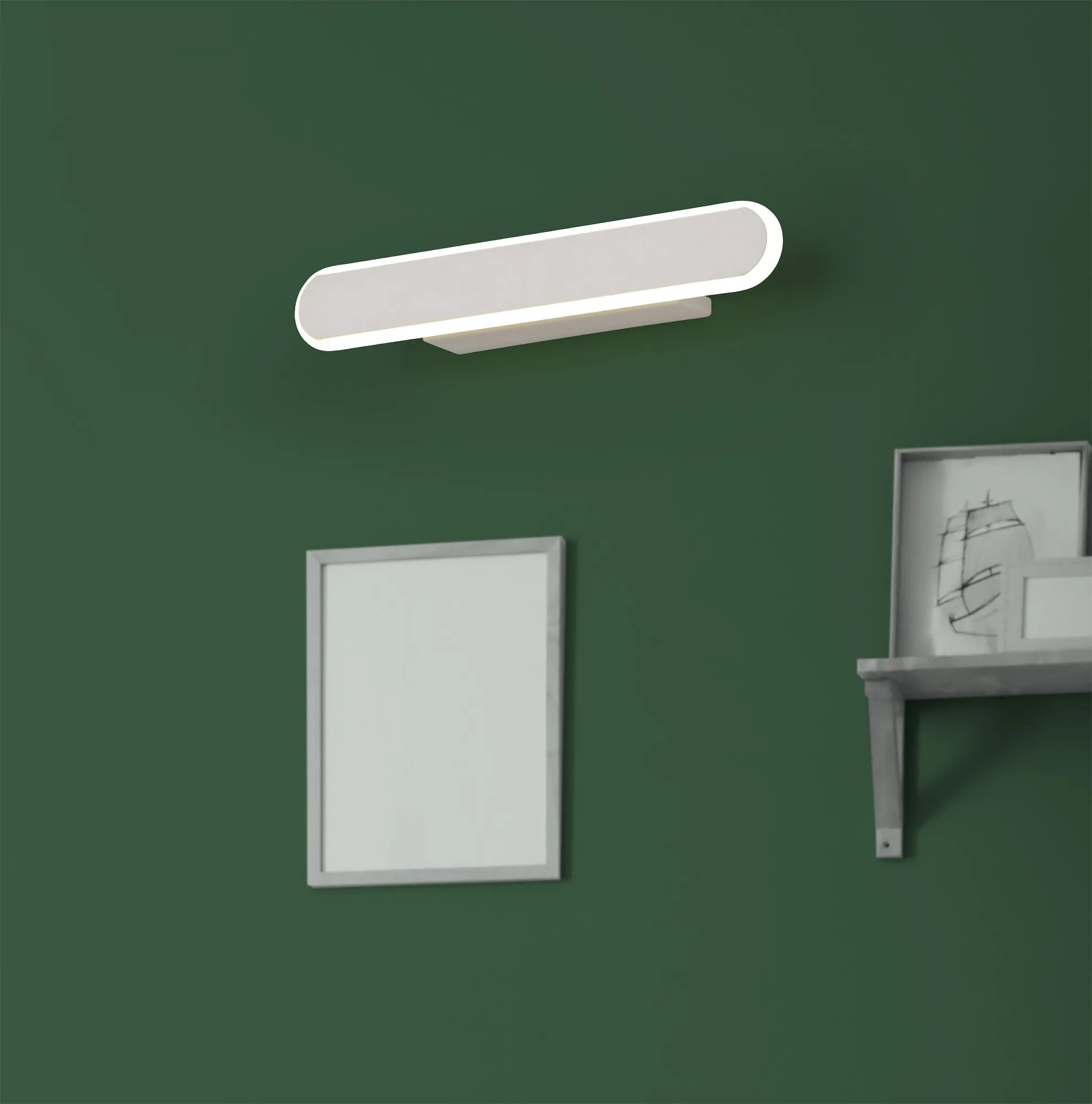 Lien Wall Lamp LED, 4000K,  Sand White/ Black- 3yrs Warranty