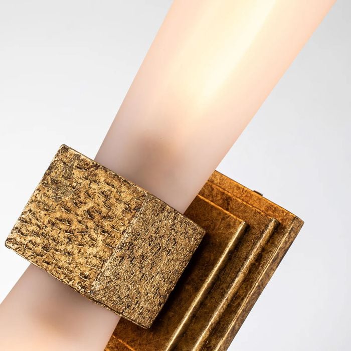 Kristy 2 lt Wall Light IP44 - Distressed Gold