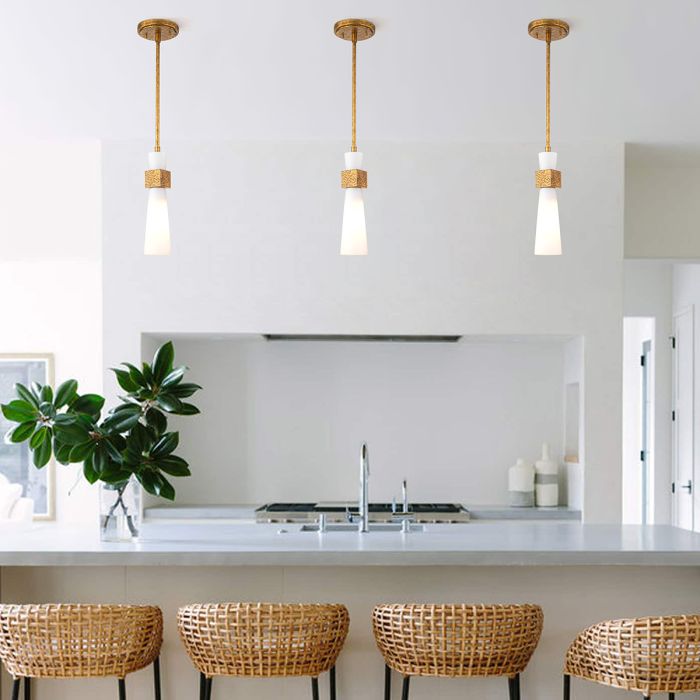 Kristy 1 lt Mini Pendant - Distressed Gold
