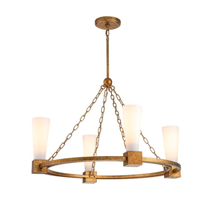 Kristy 3/4/5 lt Chandelier - Distressed Gold