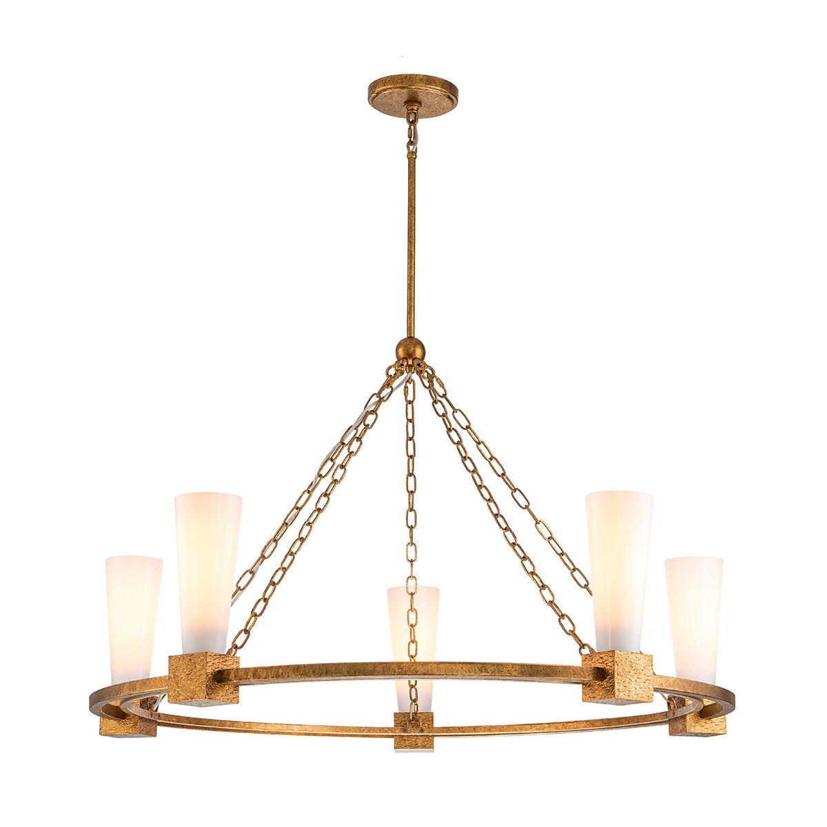 Kristy 3/4/5 lt Chandelier - Distressed Gold