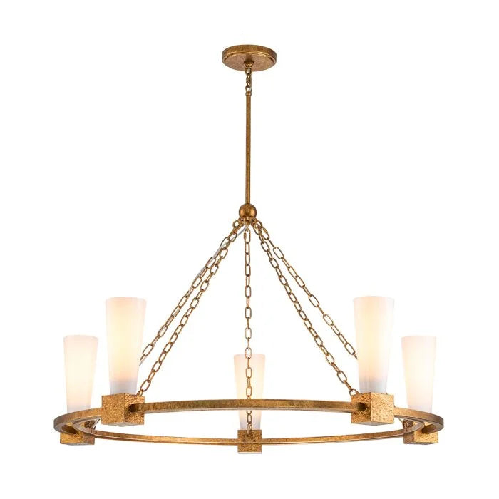 Kristy 3/4/5 lt Chandelier - Distressed Gold