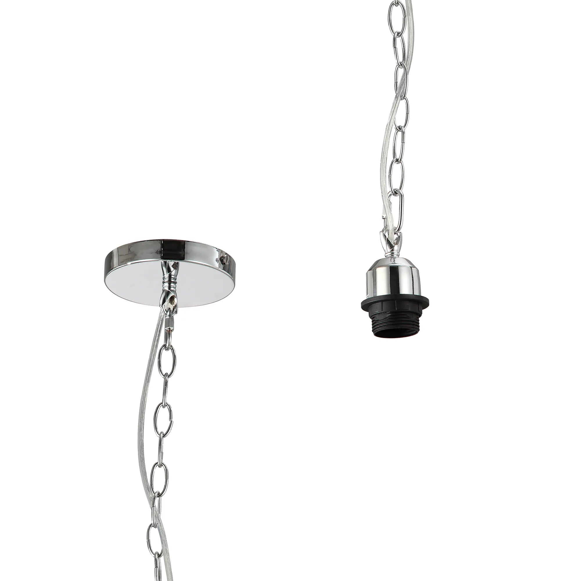 Kudo 12cm Electrical 1 Light Pendant Suspension Kit  E27 (Maximum Load 5kg)- Various Finishes
