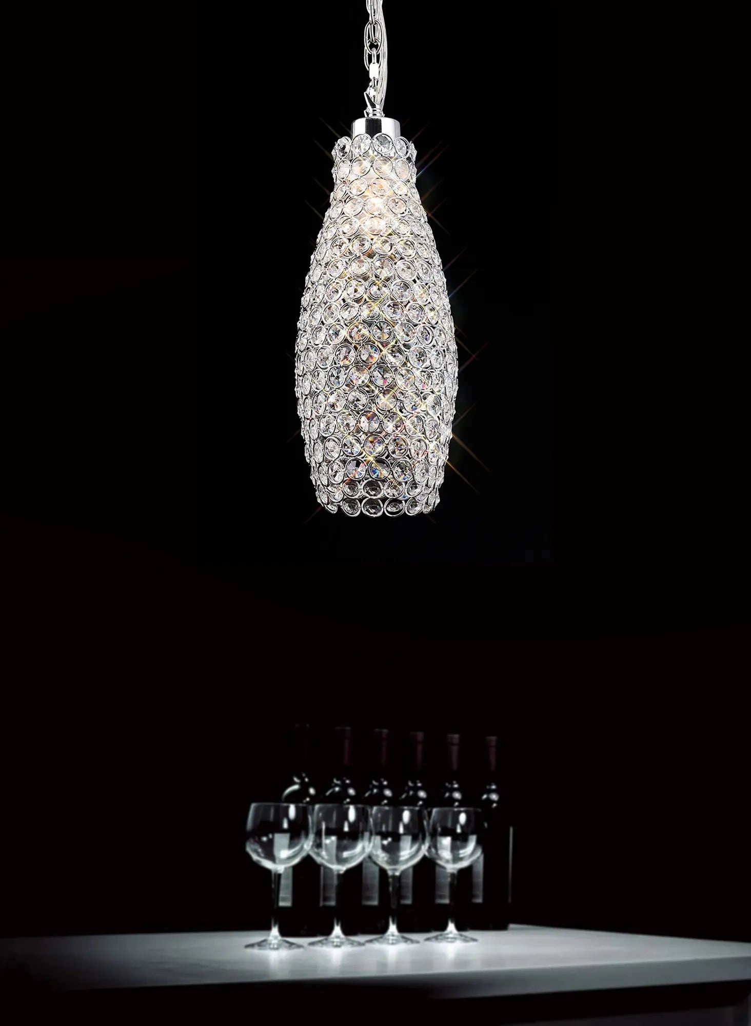 Kudo 12cm Electrical 1 Light Pendant Suspension Kit  E27 (Maximum Load 5kg)- Various Finishes