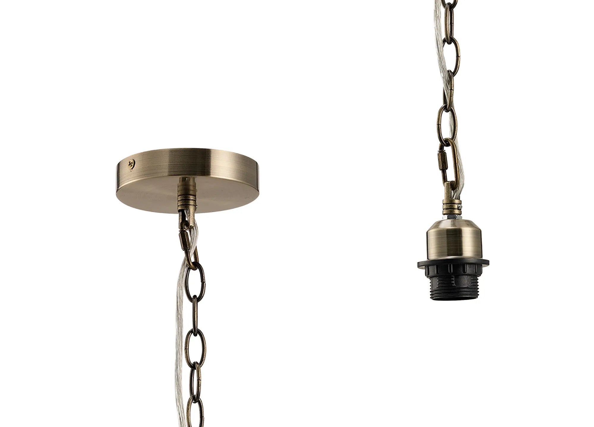 Kudo 12cm Electrical 1 Light Pendant Suspension Kit  E27 (Maximum Load 5kg)- Various Finishes