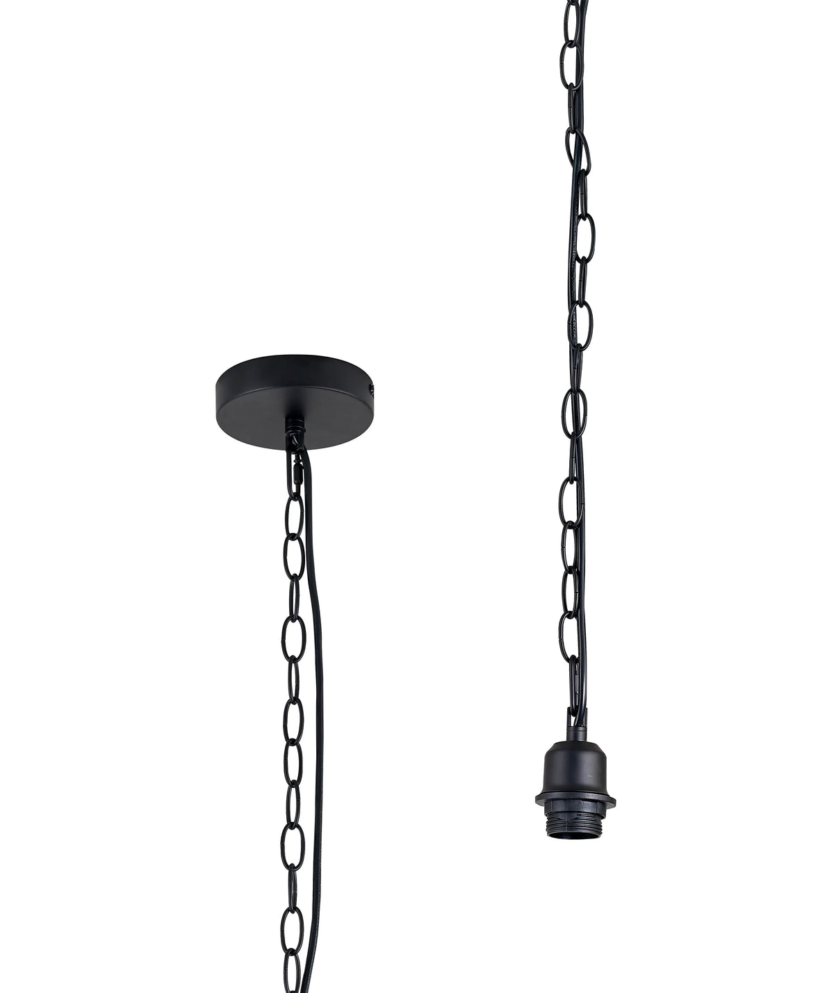 Kudo 12cm Electrical 1 Light Pendant Suspension Kit  E27 (Maximum Load 5kg)- Various Finishes