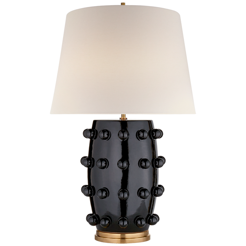 Linden Table Lamp - White/Black Porcelain