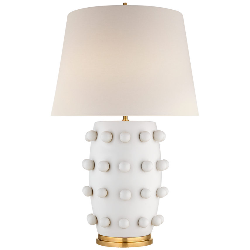 Linden Table Lamp - White/Black Porcelain