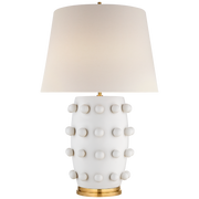 Linden Table Lamp - White/Black Porcelain