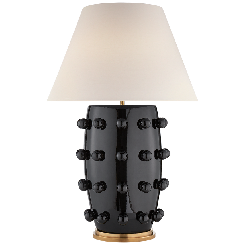 Linden Table Lamp - White/Black Porcelain
