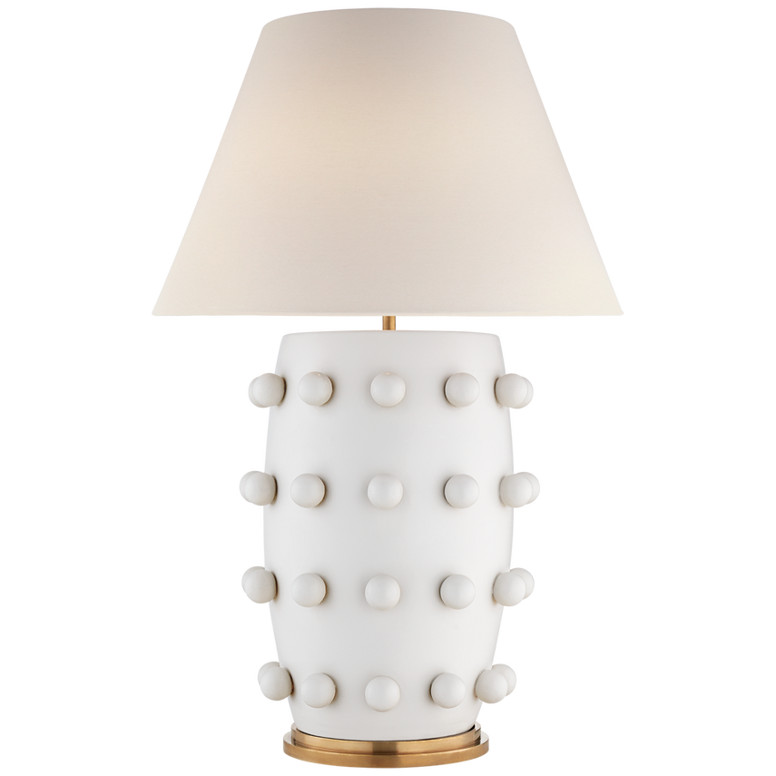 Linden Table Lamp - White/Black Porcelain