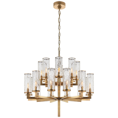 Liaison Double Tier Chandelier- Antique Brass/ Bronze