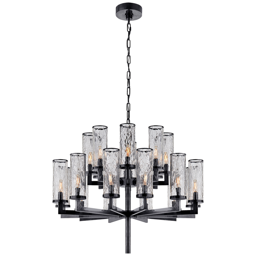 Liaison Double Tier Chandelier- Antique Brass/ Bronze