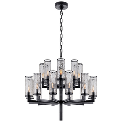 Liaison Double Tier Chandelier- Antique Brass/ Bronze