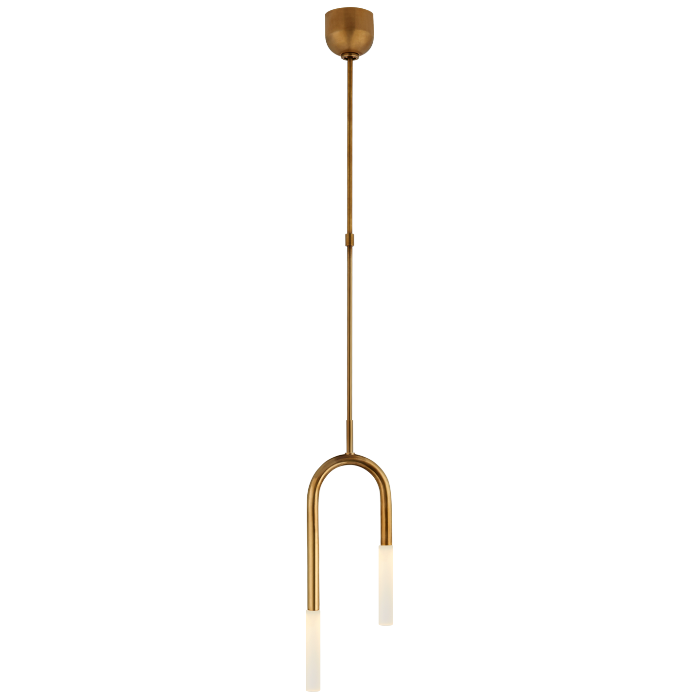 Rousseau Small Asymmetric Pendant- Antique Brass/ Bronze