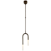 Rousseau Small Asymmetric Pendant- Antique Brass/ Bronze
