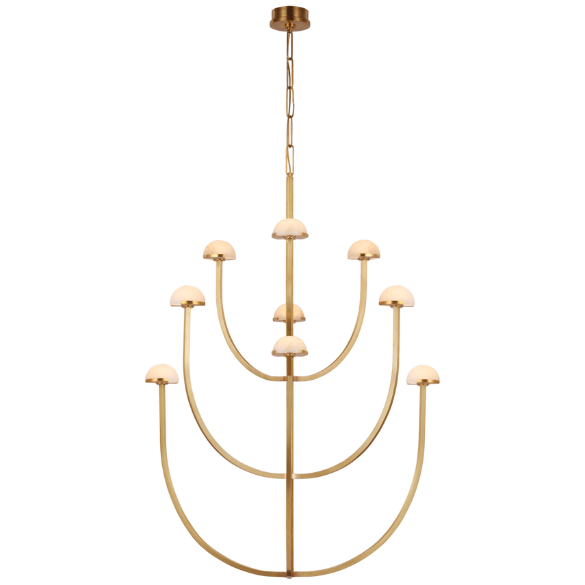Pedra Large Two-Tier Chandelier- Various Finishes & Sizes