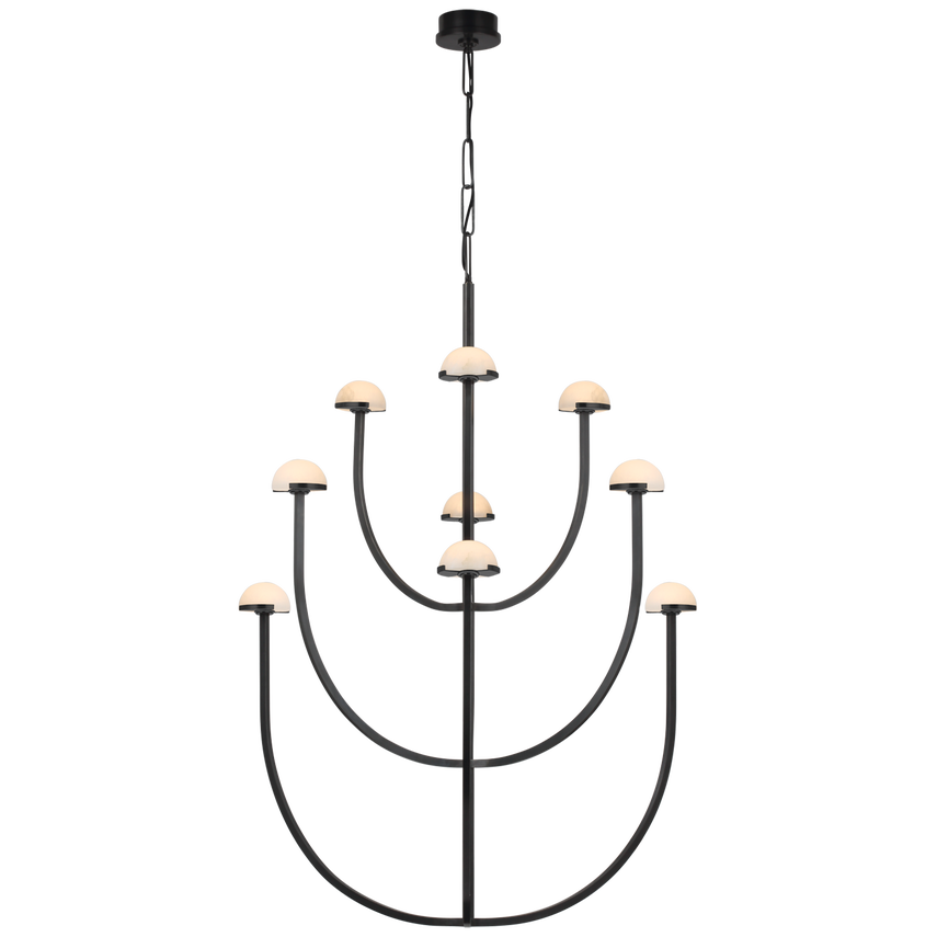 Pedra Large Two-Tier Chandelier- Various Finishes & Sizes