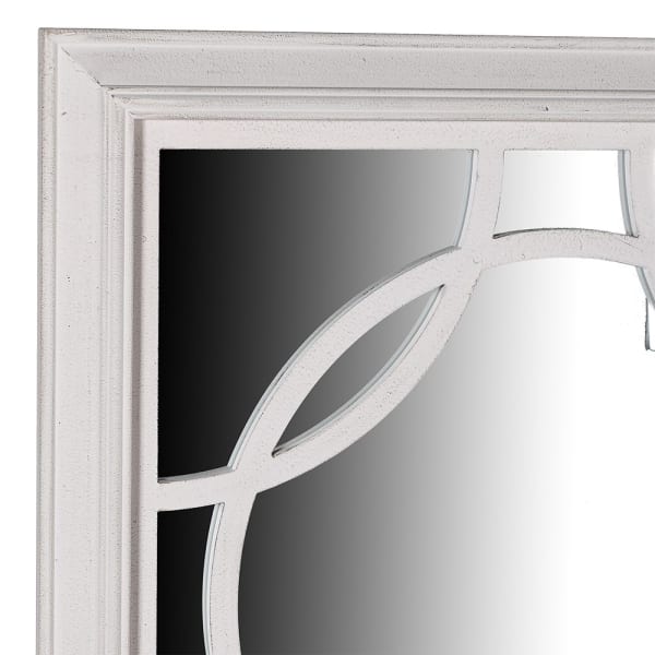 Lattice Cream Circles Mirror