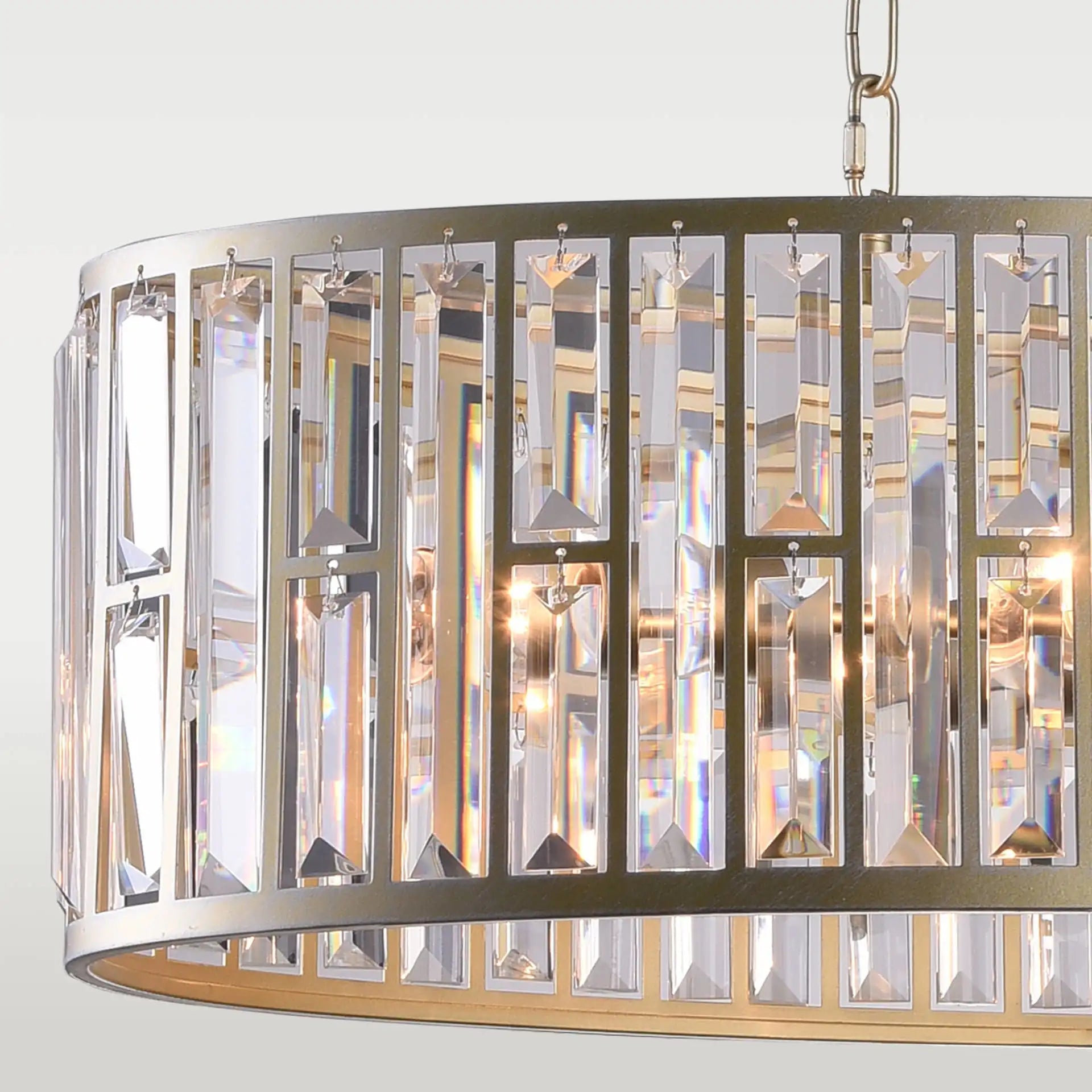 Kyiv 6Lt Double Height Ceiling Light - Champagne Finish