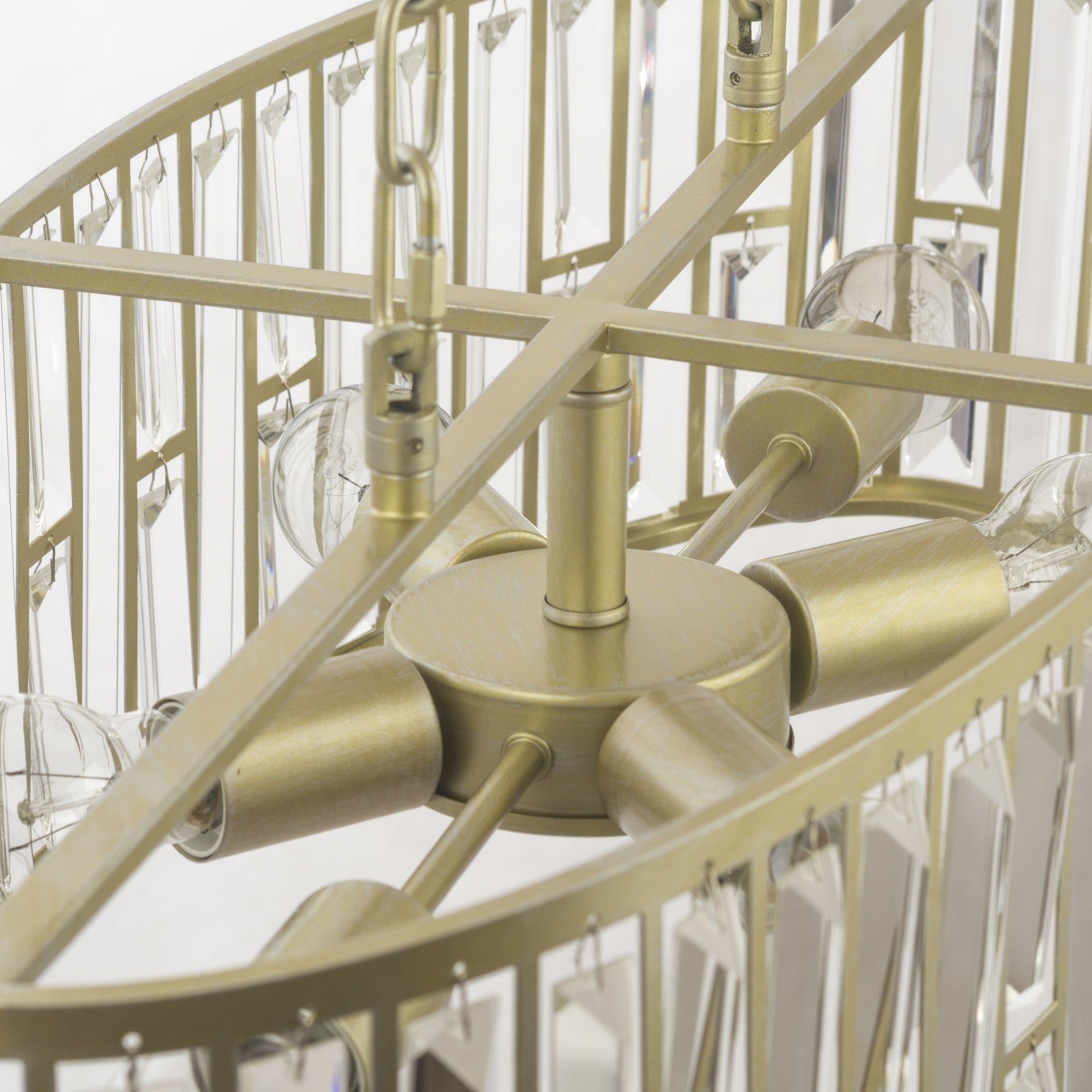 Kyiv 6Lt Double Height Ceiling Light - Champagne Finish