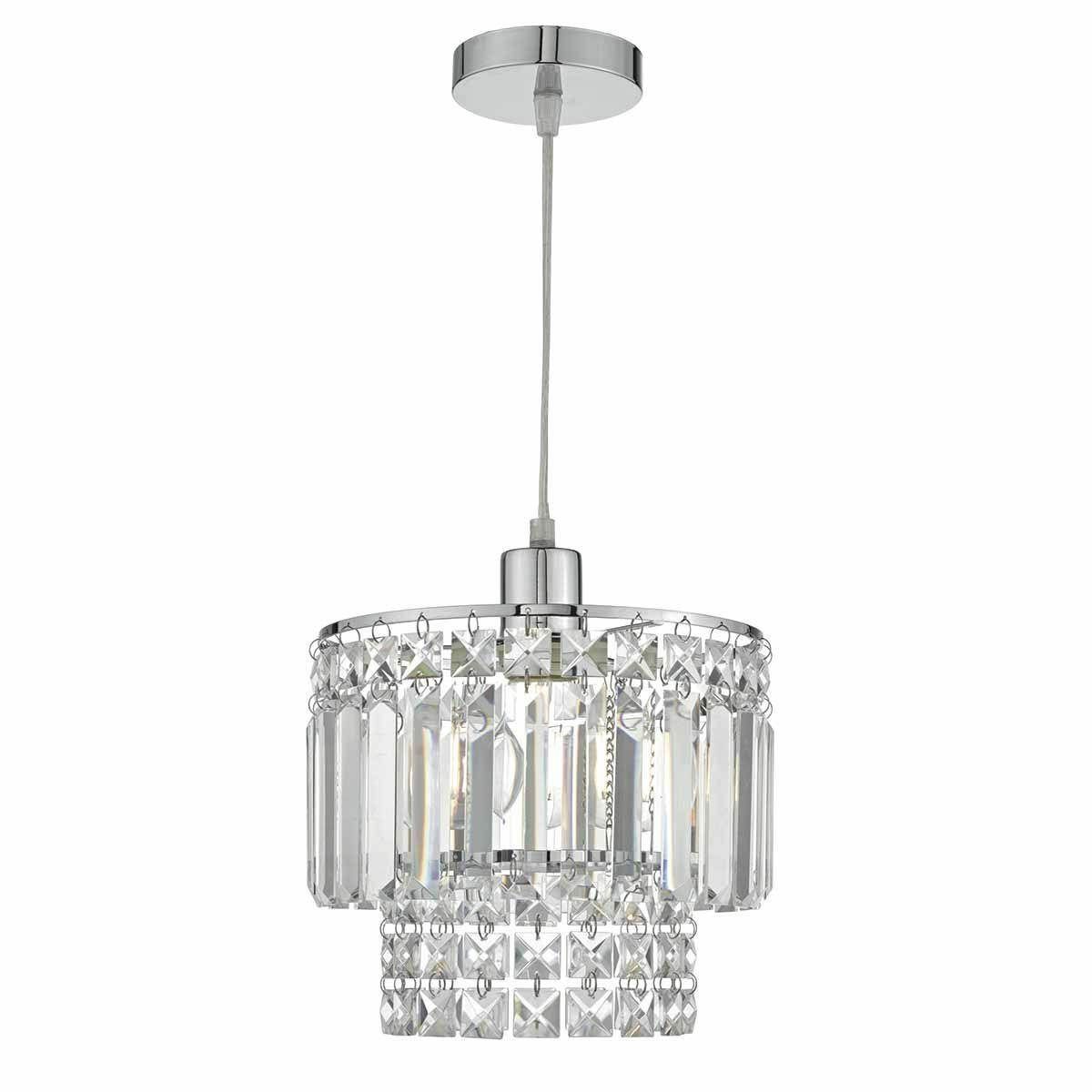 Dar Kyla Easy Fit Polished Chrome & Assorted Glass - Cusack Lighting