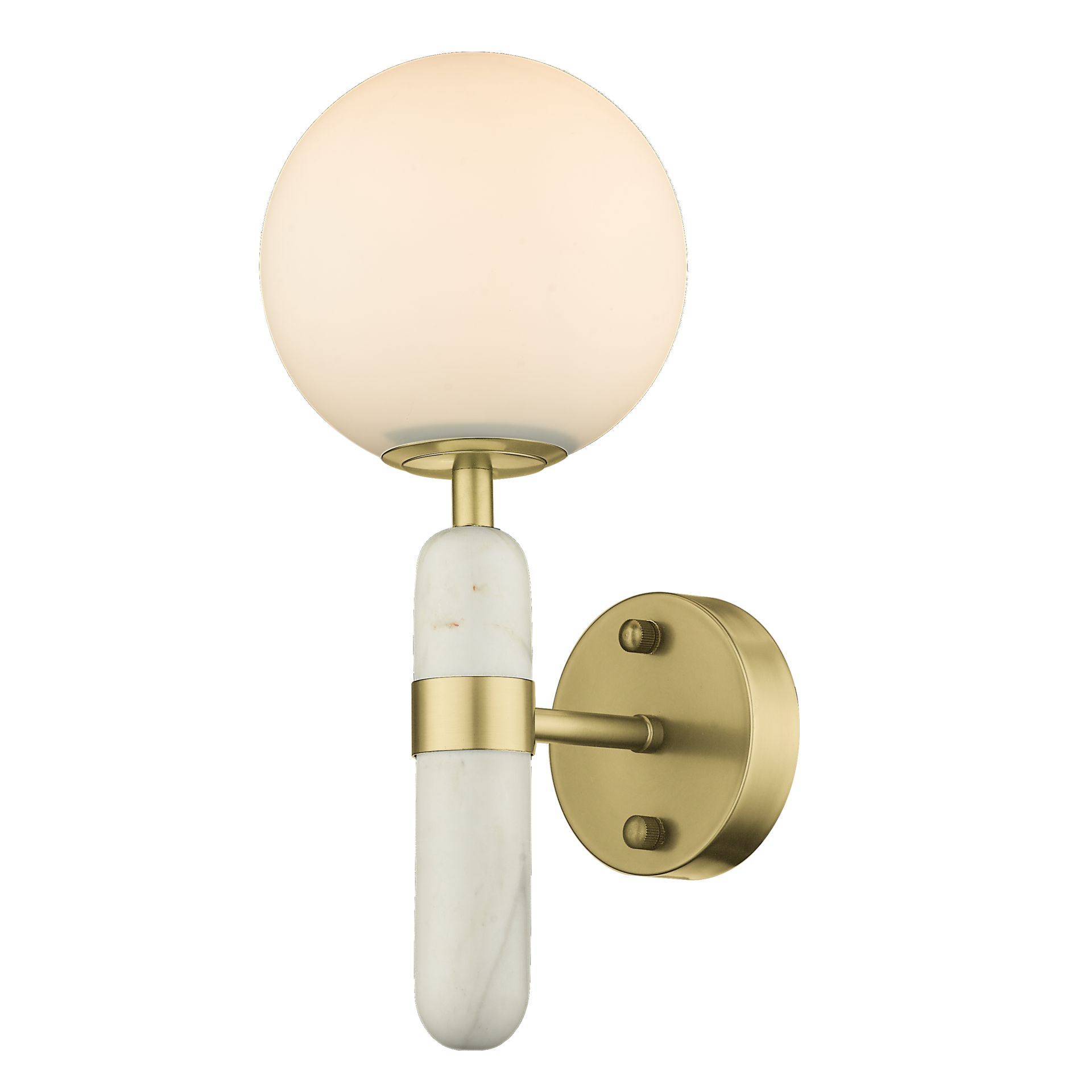 La Spezia Brass/Black-Finish Single Wall light 