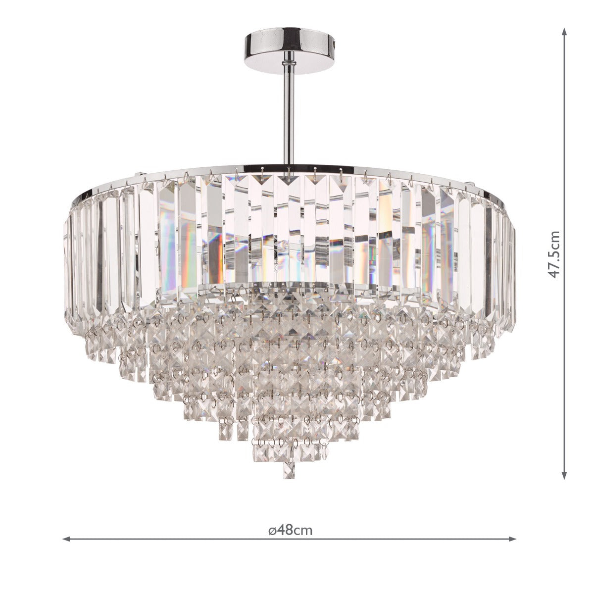 Vienna 3/5Lt Semi Flush In Various Finishes G9
