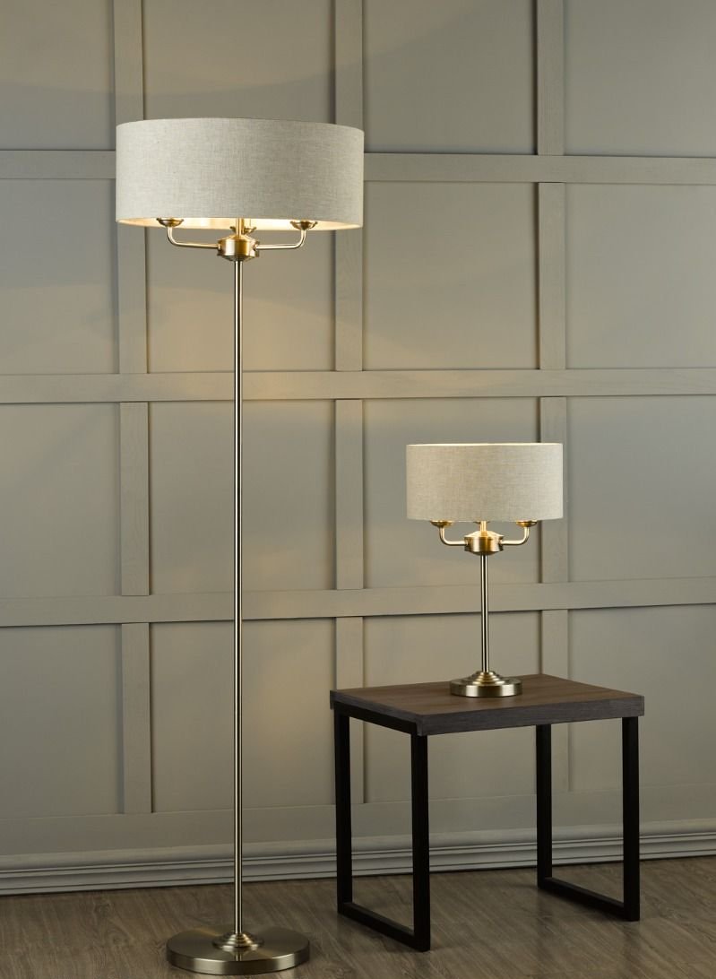 Sorrento 3 Light Classic Floor Lamp In Various Finishes