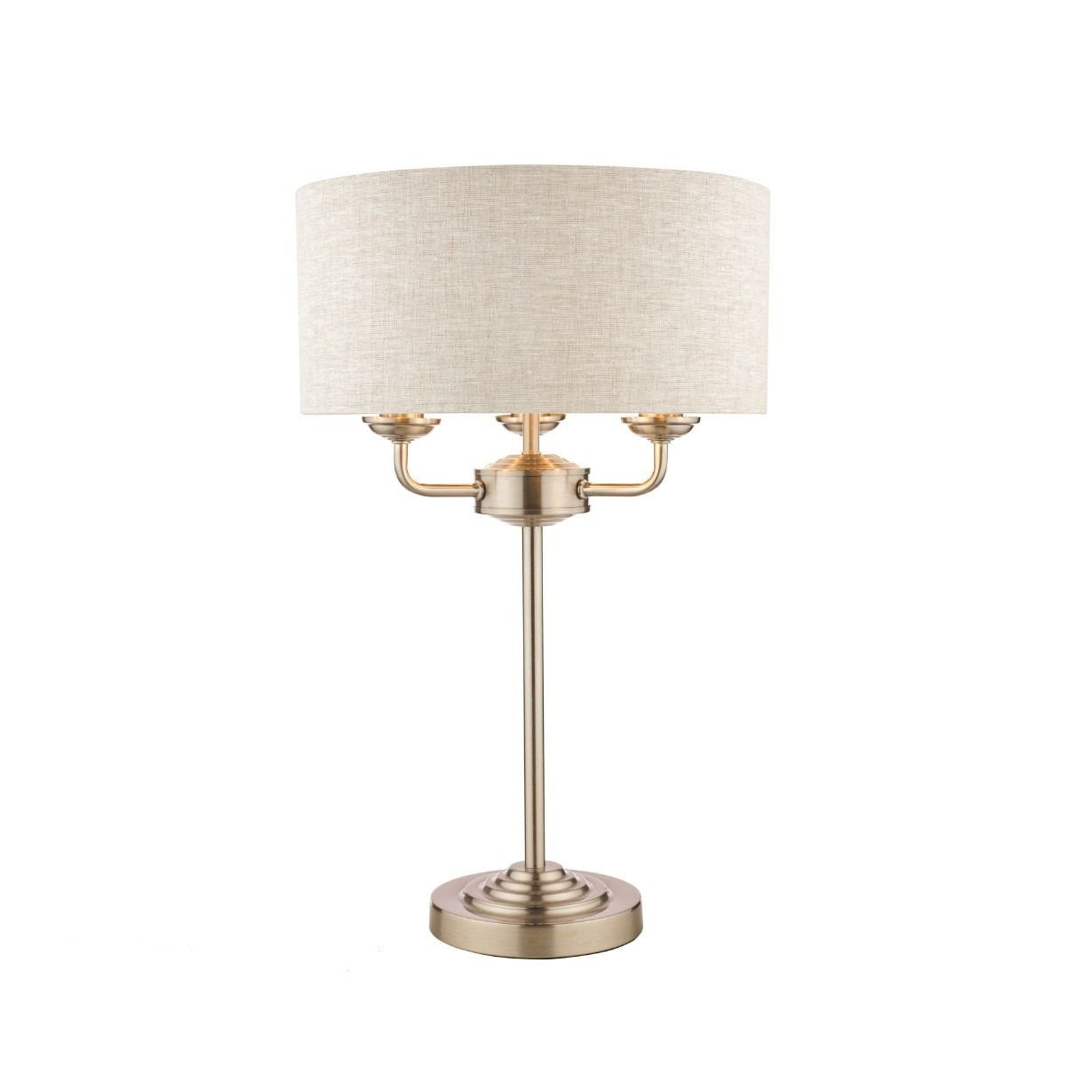 Sorrento 3 Light Table Lamp In Various Finishes