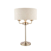Sorrento 3 Light Table Lamp In Various Finishes
