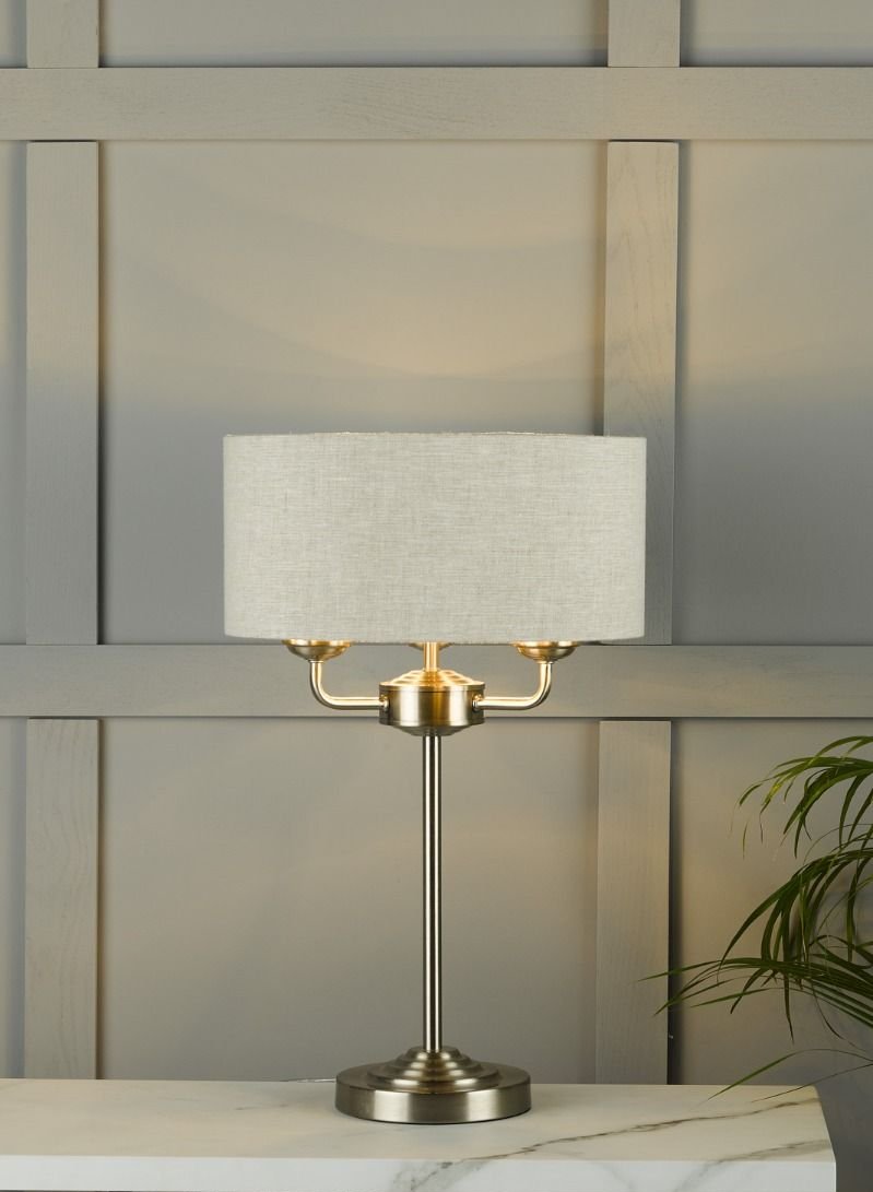 Sorrento 3 Light Table Lamp In Various Finishes
