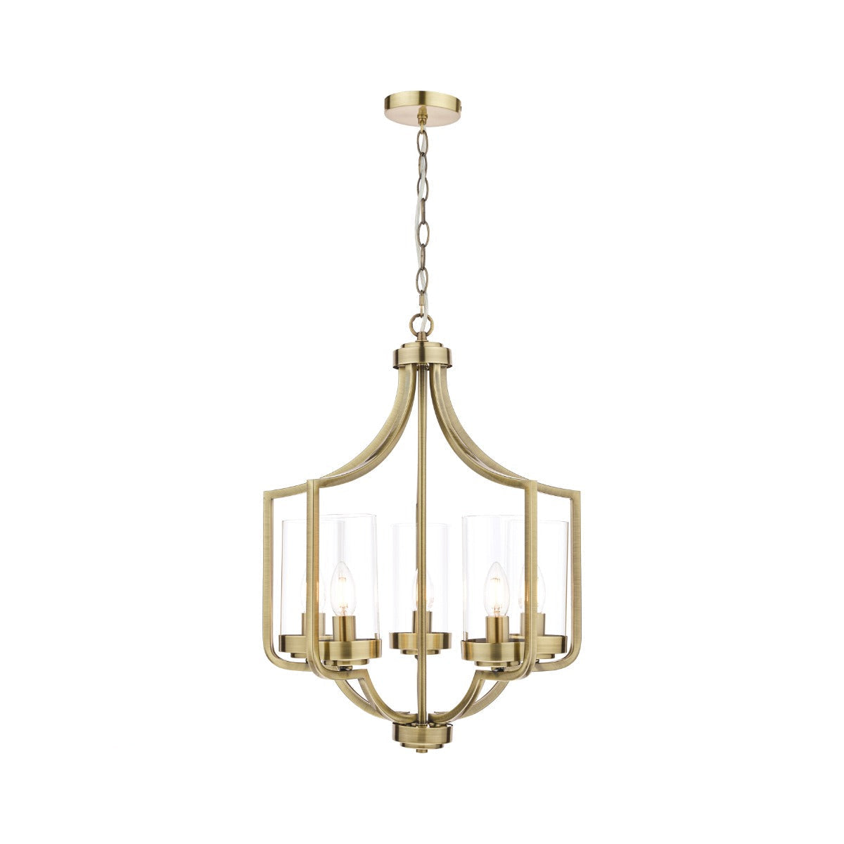 Joseph 5Lt Chandelier Antique Brass - Promotional Offer