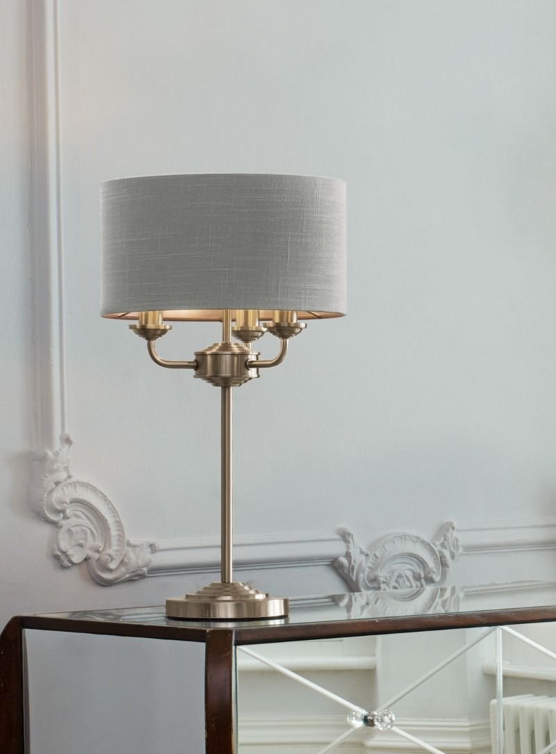 Sorrento 3 Light Table Lamp In Various Finishes