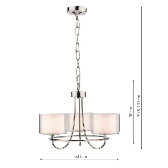 Southwell 3/5/9 Light Armed Pendant Antique Brass and Opal Glass