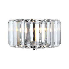 Fernhurst Wall Light - Crystal & Antique Brass and Polished Chrome Glass
