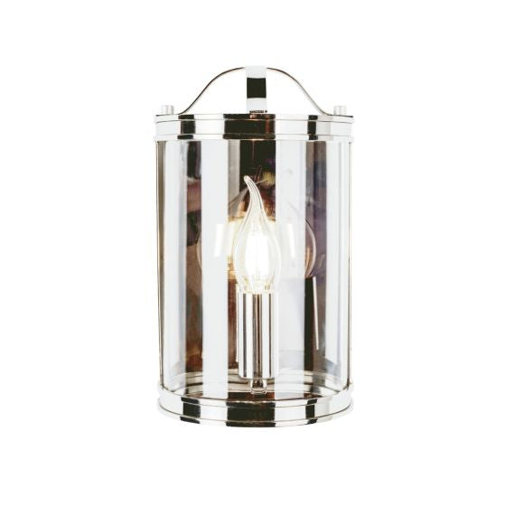 Harrington Wall Light Matt Black/ Antique Brass/ Polished Nickel and Glass