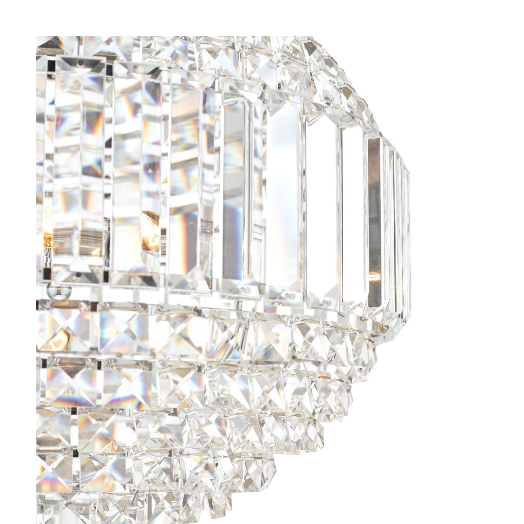 Vienna 5lt Chandelier Crystal & Polished Chrome G9