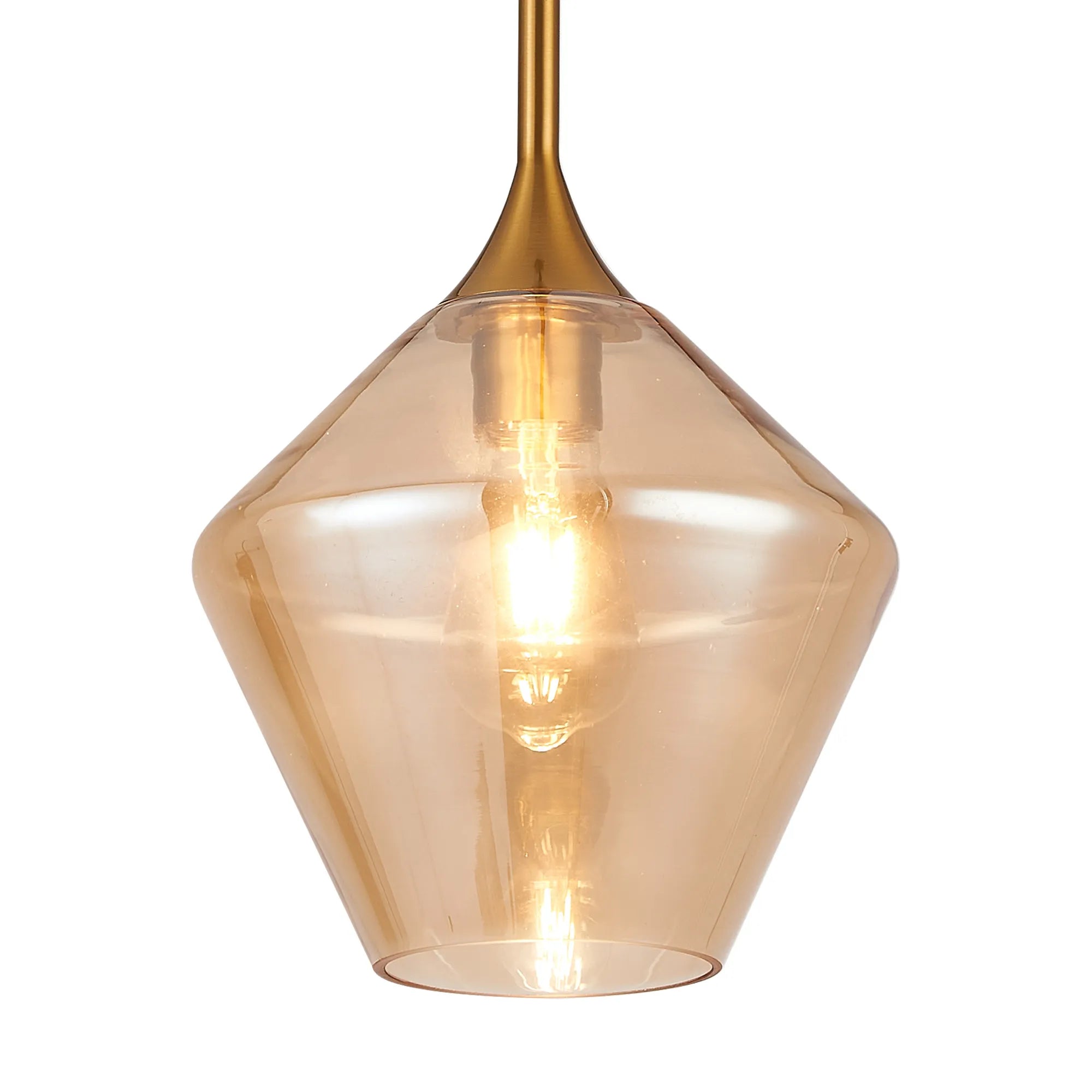 Benalla Single Pendant, 1 x E27 Diamond Glass w Various Finishes