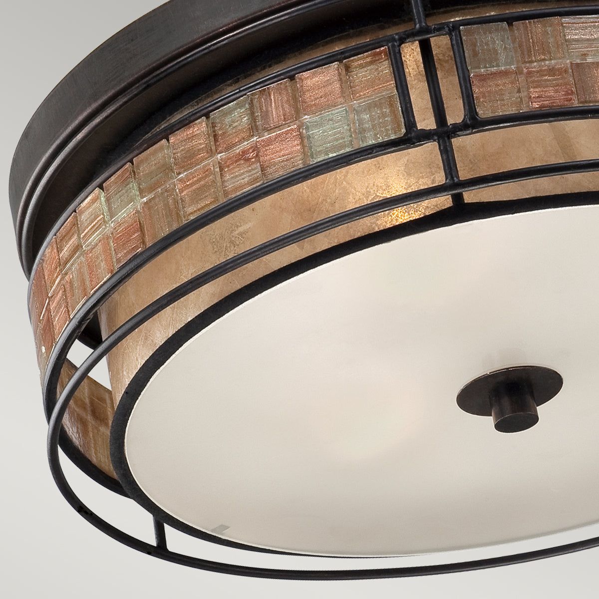 Laguna 3 L Flush Ceiling Light - Renaissance Copper Finish