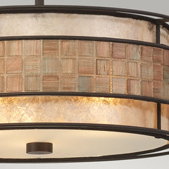 Laguna 3L Semi Flush Ceiling Light - Renaissance Copper Finish