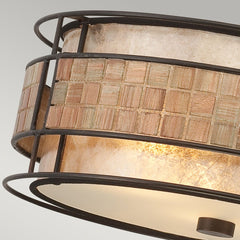 Laguna 3L Semi Flush Ceiling Light - Renaissance Copper Finish