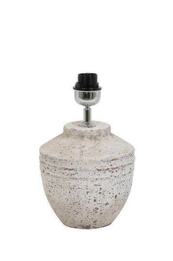 Lamp Base Toba Small Antique White,  Antique Grey - Cusack Lighting
