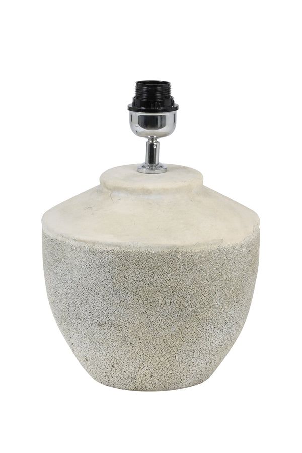 Lamp Base Toba Small Antique White,  Antique Grey - Cusack Lighting