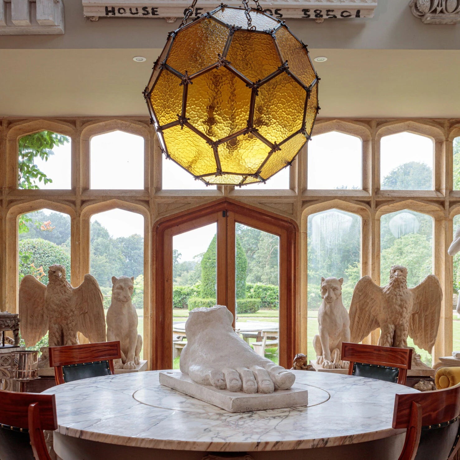 Amber Architectural Lantern