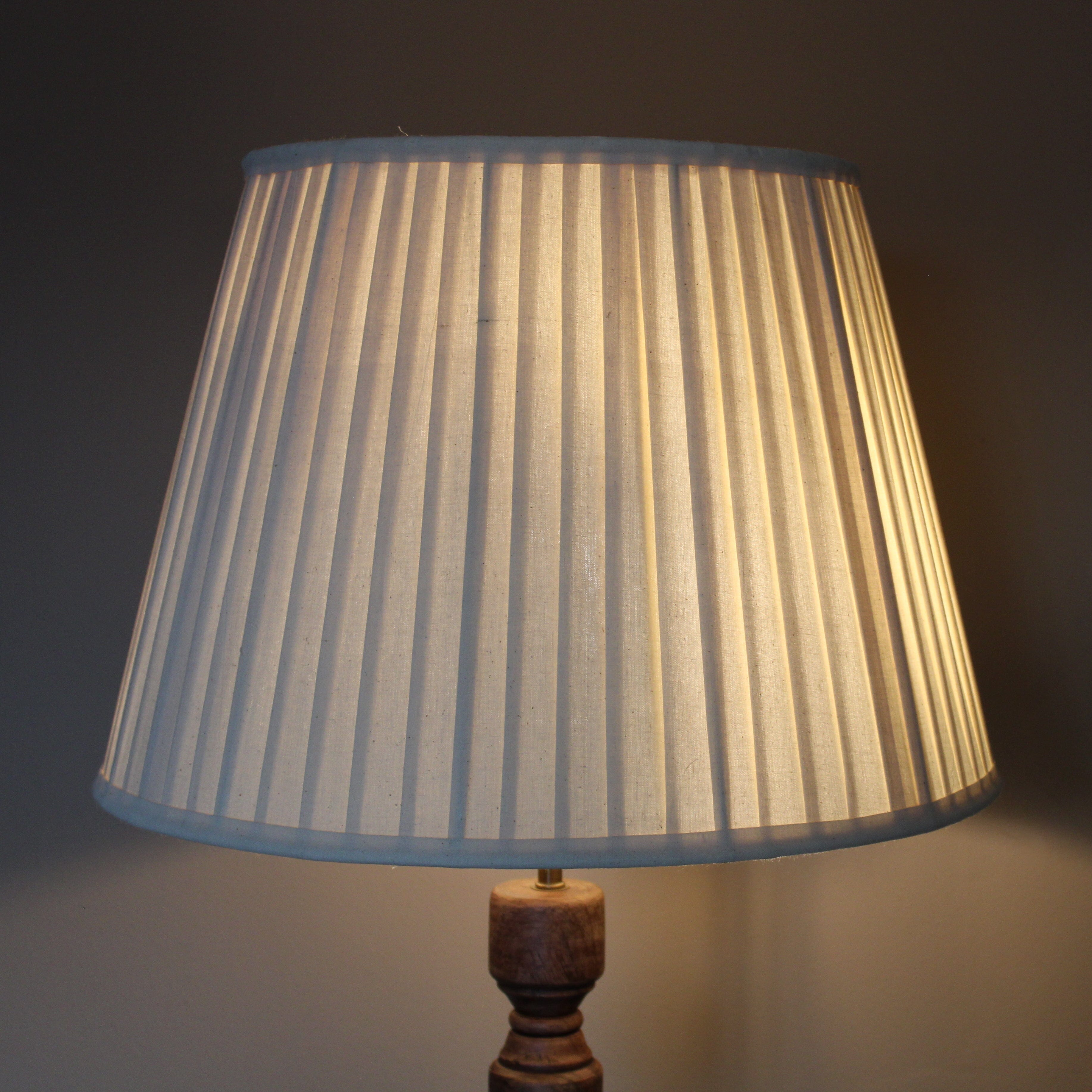 Bowline Small/ Large Pleated Lampshade- Various Finishes