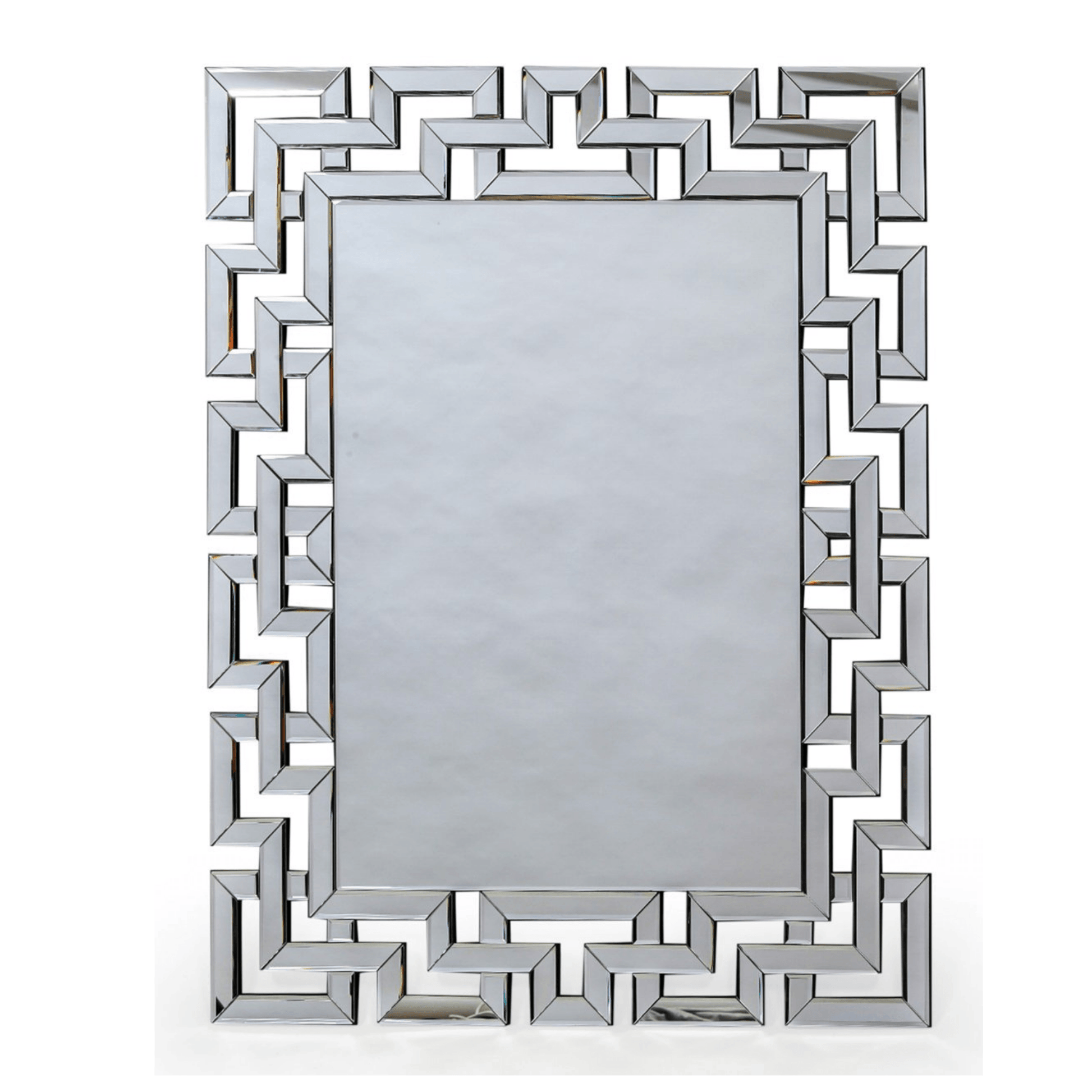LARGE RECTANGULAR "GRECIAN KEY" VENETIAN MIRROR - Cusack Lighting