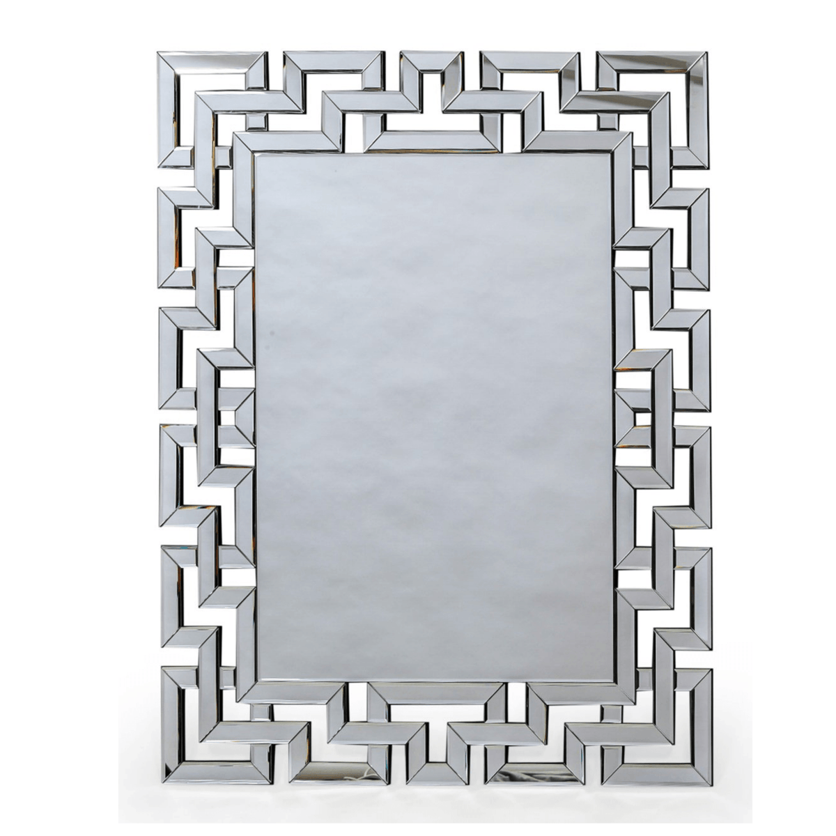LARGE RECTANGULAR "GRECIAN KEY" VENETIAN MIRROR - Cusack Lighting