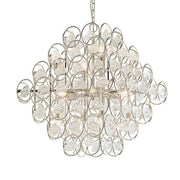 Large tiered pendant with crystal glass details - Cusack Lighting