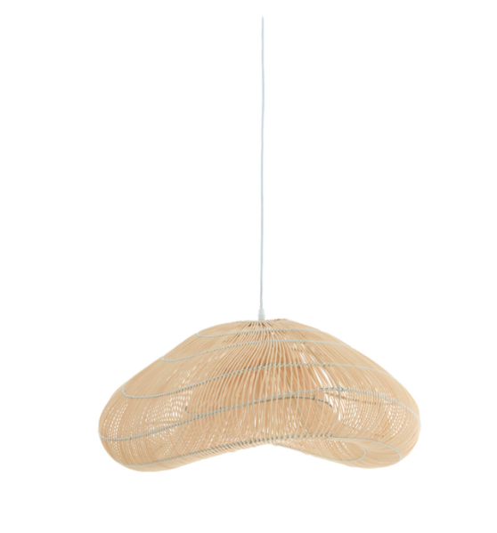 Janzur Hanging Lamp - Light/Dark Rattan